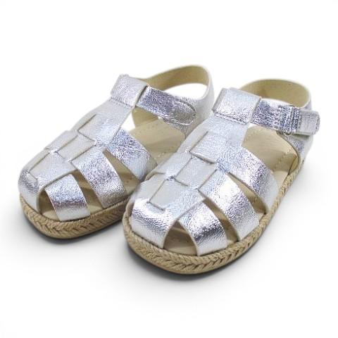 ZARA（ザラ） グルカサンダル エスパドリーユ 24 (15cm) シルバー