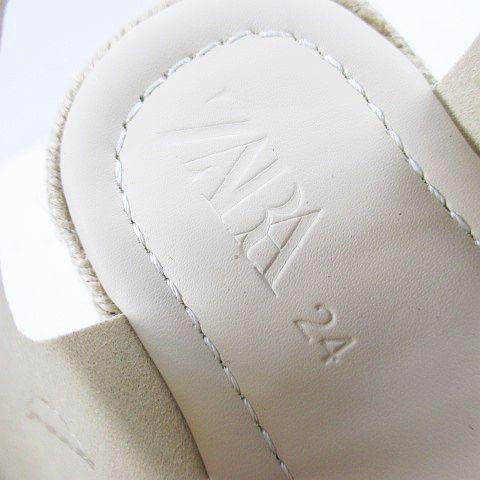 ZARA（ザラ） グルカサンダル エスパドリーユ 24 (15cm) シルバー
