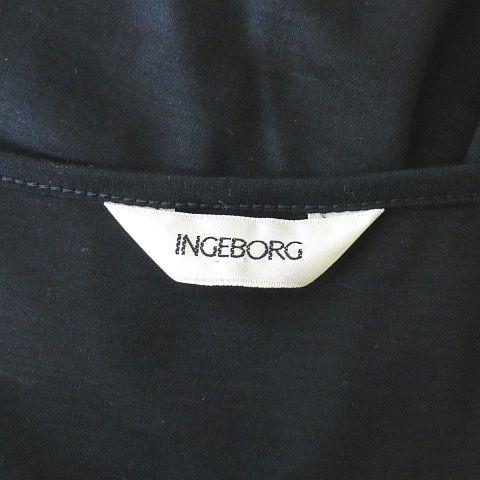 インゲボルグ INGEBORG ノースリーブ カットソー タンクトップ 11号 黒 