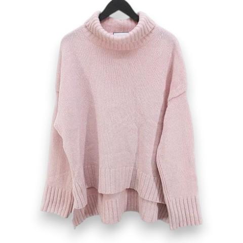 【美品】セブンテンバイミホカワヒト　ニット　セーター　カシミヤ混　ピンク セブンテンバイミホカワヒト SEVEN TEN by MIHO KAWAHITO 長袖 ニット