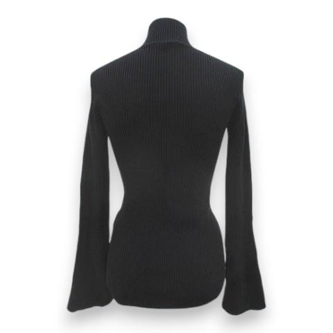 UNIQLO - マメクロ mame 3Dリブハイネックセーター xs　ブラック ユニクロ（UNIQLO） マメクロゴウチ Mame Kurogouchi コラボ 長袖 3D