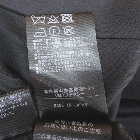 フォクシー FOXEY 41449-A00A05KE ジェシカ Jessica 半袖 白襟 ツイード ワンピース 膝丈 38 紺系 ネイビー 裏地 日本製 レディースの画像