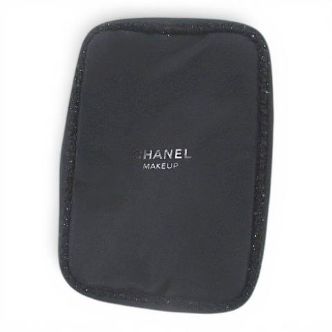 CHANEL メイクアップポーチ ツイード CHANEL（シャネル） メイクポーチ ブラック 黒 ツイードパイピング