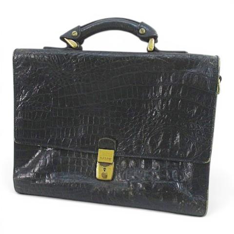 BALLY レザー ビジネスバッグ ブラック　　　　　　　ヒロさん専用 Bally（バリー） ヴィンテージ ビジネスバッグ ブラック 黒系