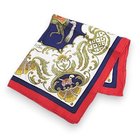 希少⭐️ HERMES エルメス　カレ45 CHEVAL TURC トルコの馬赤 HERMES（エルメス） ヴィンテージ スカーフ カレ45 Cheval Turc トルコ