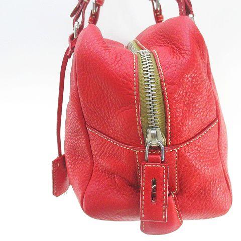 PRADA（プラダ） 型押しロゴ ミニボストンバッグ ハンドバッグ ロゴ