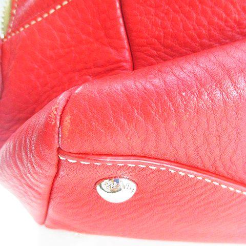 PRADA（プラダ） 型押しロゴ ミニボストンバッグ ハンドバッグ ロゴ