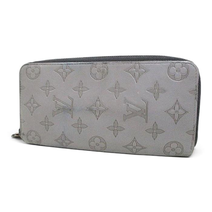ルイヴィトン ジッピーウォレット ヴェルティカル シャドウ M81384 グレー LOUIS VUITTON（ルイ・ヴィトン） モノグラム シャドウ ヴェルティカル