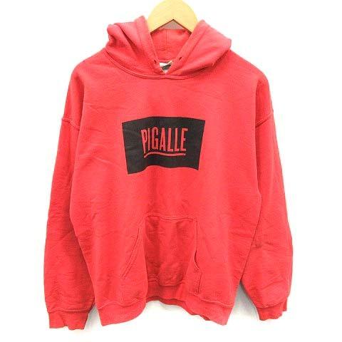 中古 ピガール Pigalle パーカー スウェット プルオーバー ロゴ 長袖 M 赤 レッド Kx メンズ ベクトル 古着 081 ブランド古着販売のベクトル 通販 Yahoo ショッピング