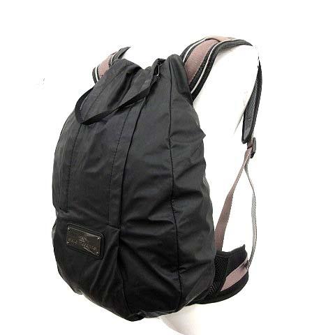中古 アディダス バイ ステラマッカートニー Asmc バックパック バッグ リュック デイパック ロゴプレート 黒 ブラック S106 レディース ベクトル 古着 081 ブランド古着販売のベクトル 通販 Yahoo ショッピング