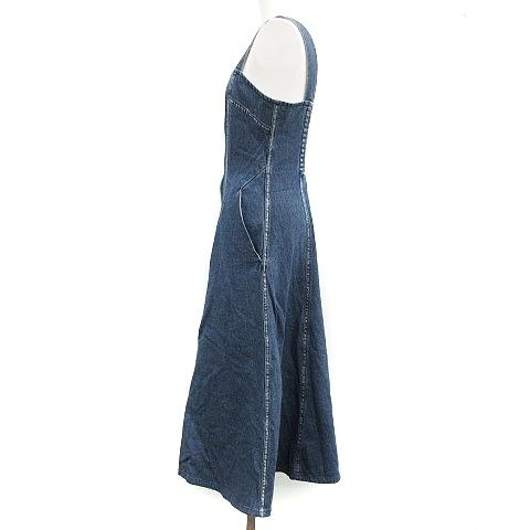 中古 スナイデル Snidel 18aw デザインコルセットワンピース ジャンパースカート ロング ノースリーブ デニム 1 S 青 レディース ベクトル 古着 081 ブランド古着販売のベクトル 通販 Yahoo ショッピング
