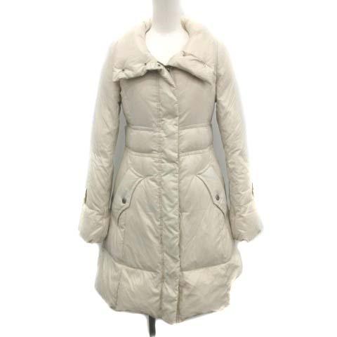 中古 バーバリーブルーレーベル Burberry Blue Label ダウンコート ロング アウター 裏地チェック ナイロン 38 M 白 レディース ベクトル 古着 081 ブランド古着販売のベクトル 通販 Yahoo ショッピング