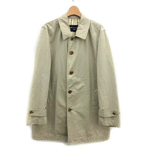 中古 コムデギャルソンオム Comme Des Garcons Homme ステンカラーコート ロング Ss ベージュ Kh メンズ ベクトル 古着 081 ブランド古着販売のベクトル 通販 Yahoo ショッピング