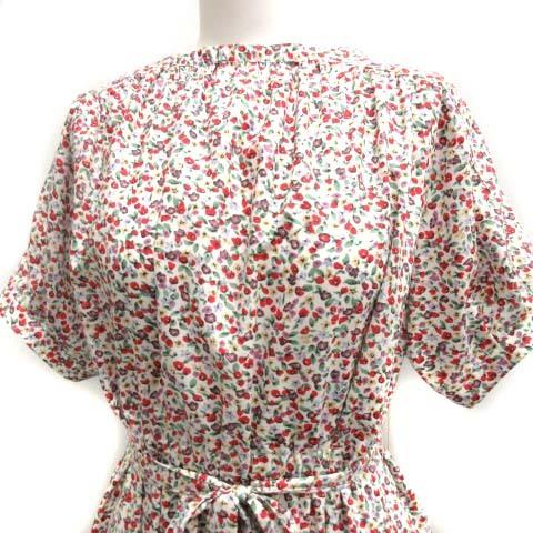 中古 未使用品 マッキントッシュフィロソフィー Mackintosh Philosophy 38 M ss ワンピース ロング 花柄 半袖 赤 緑 Ek レディース ベクトル 古着 081 ブランド古着販売のベクトル 通販 Yahoo ショッピング