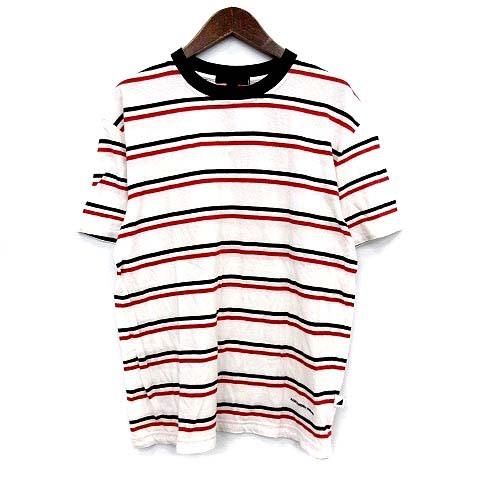 中古 アレキサンダーワン Alexander Wang Tシャツ ボーダー 半袖 カットソー S 白 赤 黒 G メンズ ベクトル 古着 081 ブランド古着販売のベクトル 通販 Yahoo ショッピング