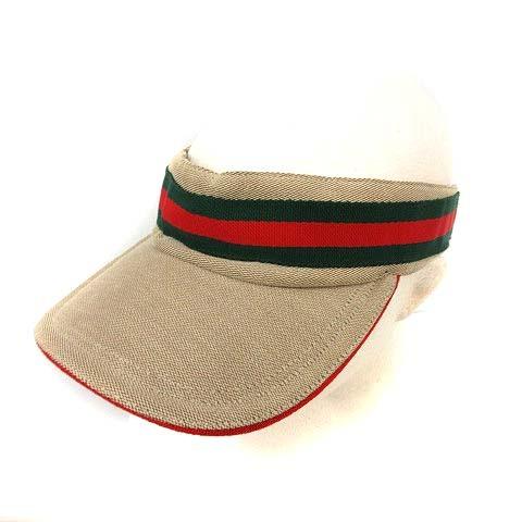 人気特価激安 グッチ Gucci サンバイザー 帽子 シェリーライン Ggキャンバス ベージュ Kh Oh レディース ベクトル 古着 New限定品 Kuljic Com