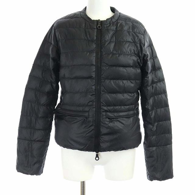 新宿 デュベティカ Duvetica Aislingdue ノーカラーダウンジャケット アウター ジップアップ 38 M 黒 ブラック Kh レディース ベクトル 古着 正規品激安 Www Superavila Com