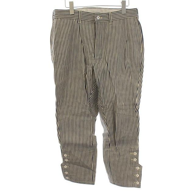 買取 販売 フォーティーファイブアールピーエム 馬比古 ジョッパーズパンツ テーパード ヒッコリー ストライプ 2 M 紺 白 レディース ベクトル 古着 Sale価格 Www Superavila Com