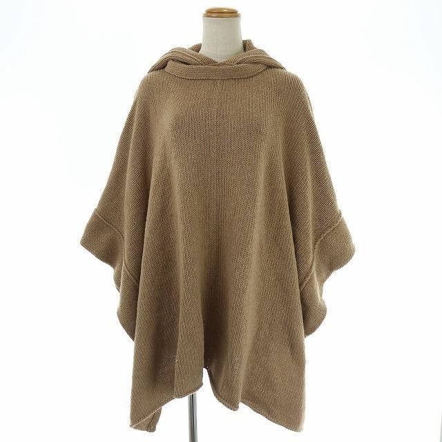 中古 シーバイクロエ SEE BY CHLOE ニット ポンチョ フード 2way