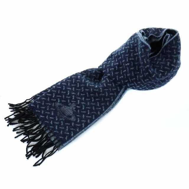 中古 ヴィヴィアンウエストウッド Vivienne Westwood ACCESSORIES マフラー ストール オーブ 総柄 紺 ネイビー /RY29 レディース 【ベクト :081-102112220022:ブランド古着販売のベクトル 通販 Vivienne Westwood accessory マフラー