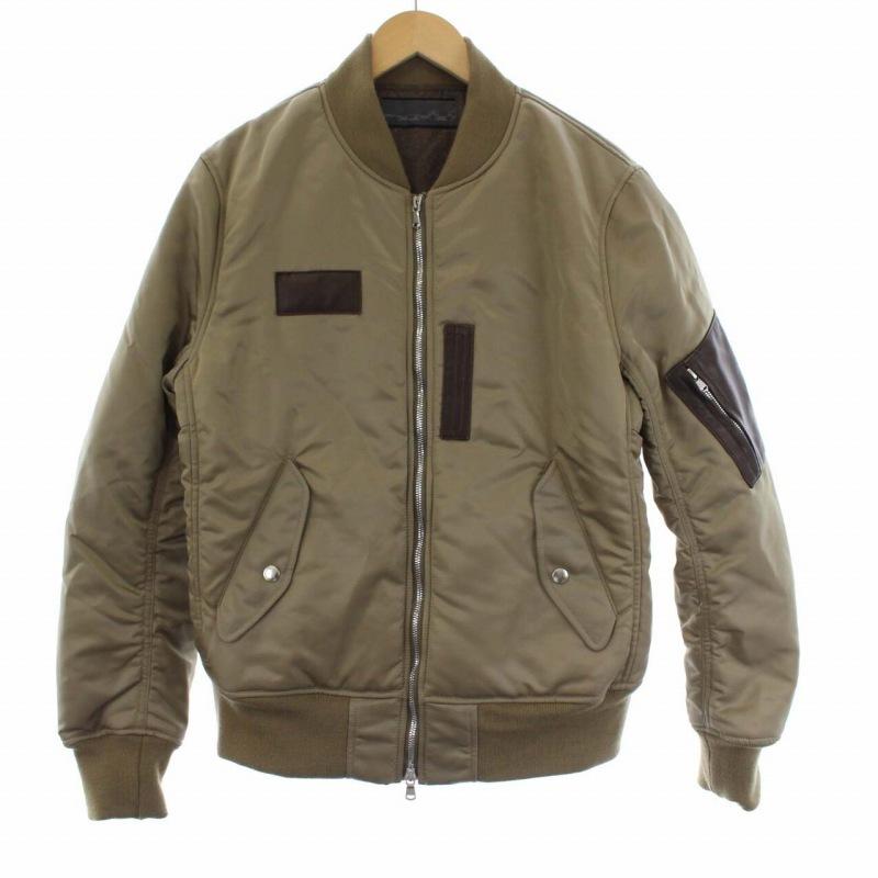 中古 アカンサス Acanthus 近年モデル Limonta Ma 1 フライトジャケット ブルゾン ジップアップ L ベージュ St メンズ 最大61 Offクーポン