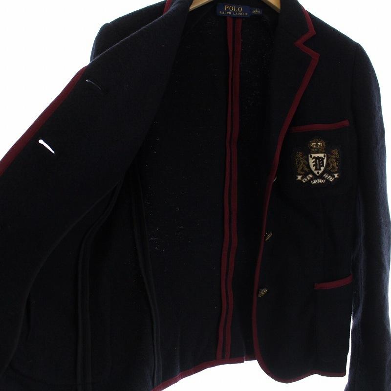ポロ ラルフローレン テーラードジャケット シングル 3B ワッペン