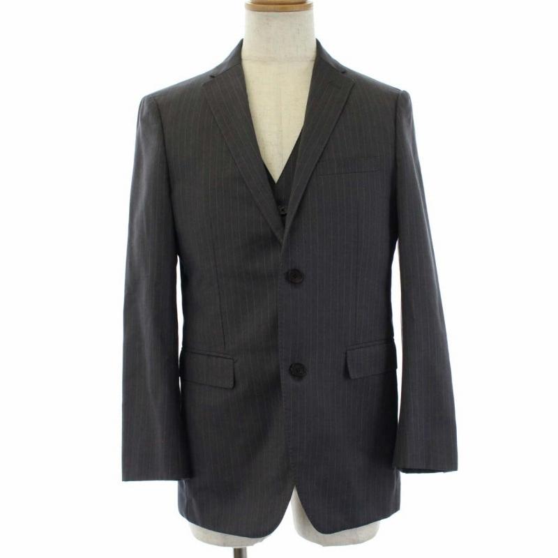 中古 バーバリーブラックレーベル ストライプ テーラードジャケット