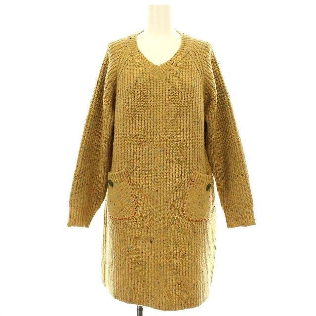 中古 ホコモモラ Jocomomola ニット ワンピース ウール リブニット 40 M ベージュ G レディース ベクトル 古着 081 ブランド古着販売のベクトル 通販 Yahoo ショッピング