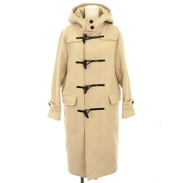 中古 イエナ Iena 19aw スーパー1 ダッフルコート ロング フード ウール 36 S ベージュ G レディース 最高品質の