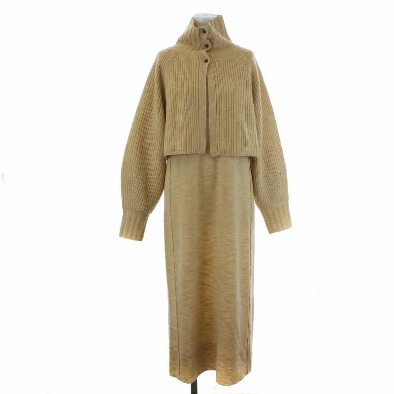 中古 ユナイテッドアローズ マルチウェイニットワンピース ロング 長袖 レイヤード タートルネック ウール ベージュ Bm レディース ベクトル 古着 081 ブランド古着販売のベクトル 通販 Yahoo ショッピング