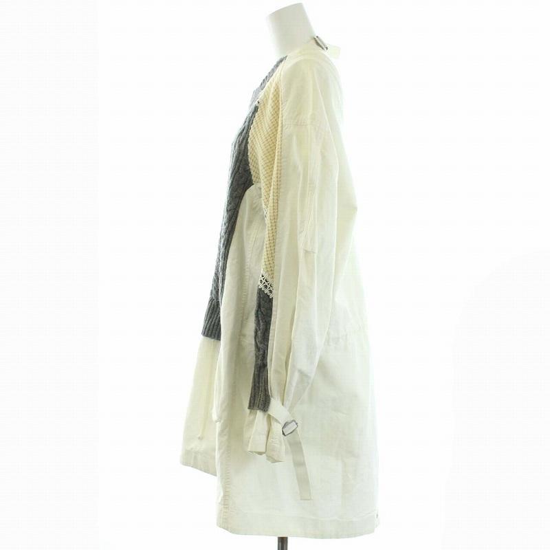 中華のおせち贈り物 ひざ丈 ワンピース モッズコート ニット切替 16aw Sacai サカイ 中古 長袖 古着 ベクトル レディース Tk グレー ホワイト 白 S 1 ドッキング ワンピース Www Maketheleapcoaching Com