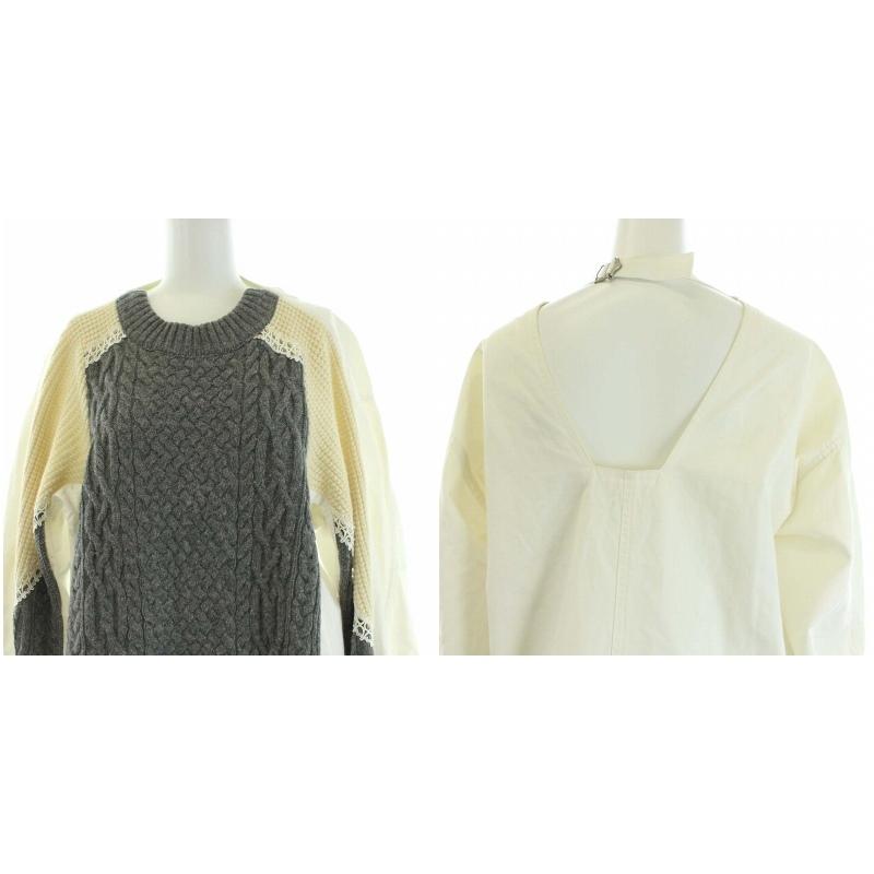 中華のおせち贈り物 ひざ丈 ワンピース モッズコート ニット切替 16aw Sacai サカイ 中古 長袖 古着 ベクトル レディース Tk グレー ホワイト 白 S 1 ドッキング ワンピース Www Maketheleapcoaching Com