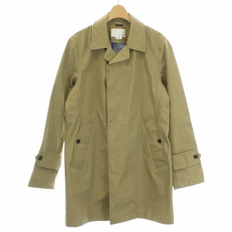 中古 ナナミカ Nanamica Gore Tex Soutien Collar Coat ステンカラーコート 春アウター ミドル丈 ロング S ベージュ Subf100 Tk メンズ 新作送料無料