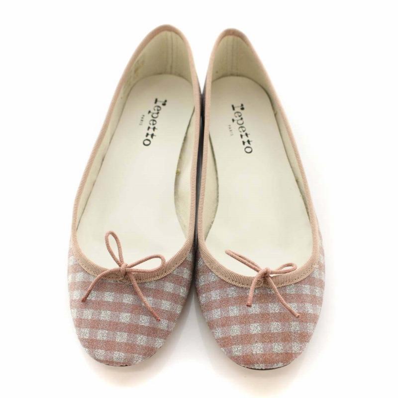 中古 未使用品 レペット Repetto バレエシューズ フラット ラメ