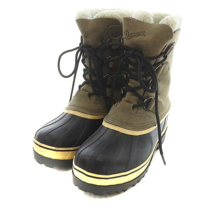 中古 ダナー Danner Ridge Top スノーブーツ ショート ボア レースアップ スエード 6 24cm カーキ 黒 ブラック ベージュ Si15 レディース 081 ブランド古着販売のベクトル 通販 Yahoo ショッピング