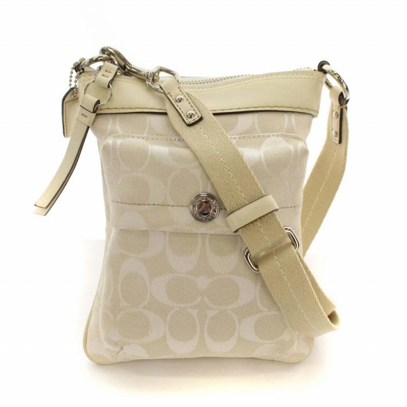 中古 コーチ COACH ショルダーバッグ シグネチャー 6442 ポシェット 鞄