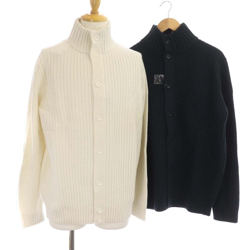中古 未使用品 ユニクロ Uniqlo ユー U ラムボタンアップカーディガン 2点セット ハイネック ニット 長袖 タグ付き ウール Xl 紺 白 メンズ ベクトル 古着 081 ブランド古着販売のベクトル 通販 Yahoo ショッピング