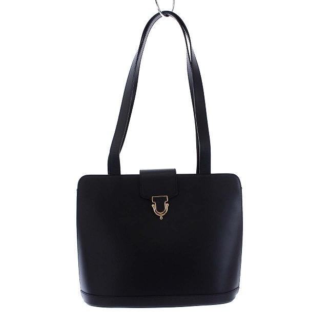 中古 セリーヌ Celine バッグ ヴィンテージ トートバッグ ショルダーバッグ レザー トートバッグ 黒 ブラック ブラック Oh Kh レディース ブランド古着販売のベクトル ベクトル 081 古着 激安 中古 買取