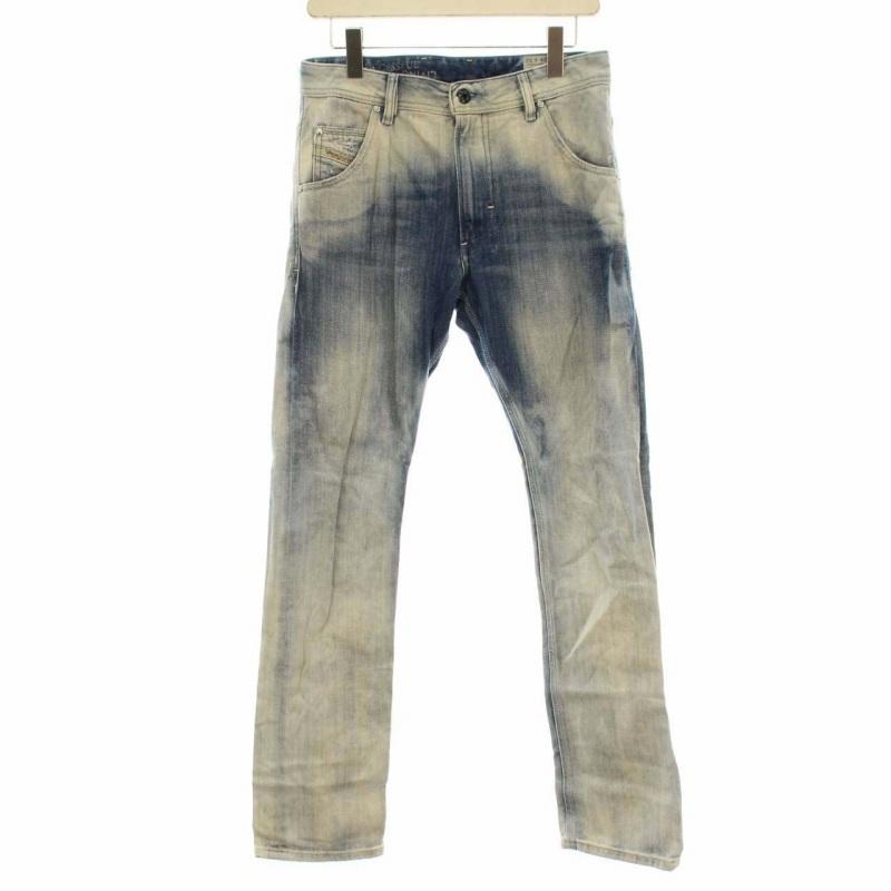 中古 ディーゼル Diesel Krooley デニムパンツ ジーンズ Used加工 ダメージ加工 スリム W28 L32 水色 Dk メンズ ベクトル 古着 081 ブランド古着販売のベクトル 通販 Yahoo ショッピング