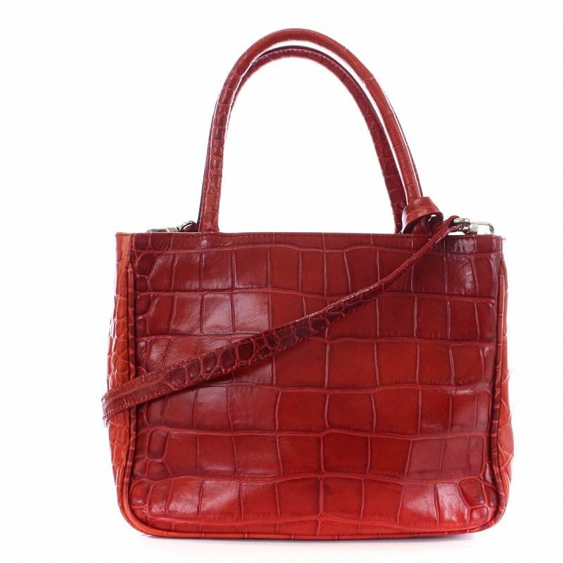 フルラ FURLA ショルダーバッグ ハンドバッグ 2way クロコ 型押し
