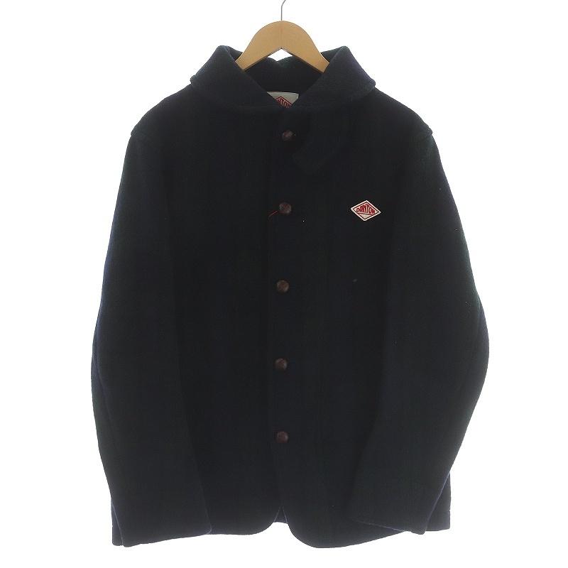 中古 未使用品 ダントン DANTON 19AW 丸襟ウールモッサジャケット コート ミドル丈 くるみボタン チェック ウール 42 L 紺 緑 JD-8237WOM【ベクトル 古着】 :081-102205240035:ブランド古着販売のベクトル - 通販 - Yahoo!ショッピング 【35%OFF】 ウールモッサジャケット【未使用品】 DANTON その他