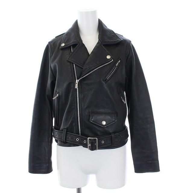 アメリヴィンテージ Ameri VINTAGE ダブル ライダース ジャケット 革ジャン ショート丈 クロップド丈 羊革 ラムレザー F 黒 ブラック :081-102206020134:ブランド古着販売のベクトル - 通販 - Yahoo!ショッピング アメリヴィンテージ Ameri VINTAGE ダブル ライダース ジャケット 革ジャン ショート丈 クロップド丈 羊革 ラムレザー F 黒 ブラック :081-102206020134:ブランド古着販売のベクトル - 通販 - Yahoo!ショッピング