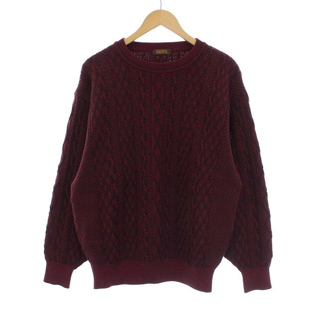 ファッション 2種類選べる アラミス Aramis 長袖 ニット セーター クルーネック 刺繍 ウール L ボルドー Kh メンズ ベクトル 古着 Nkfpxchyge Ch1construtora Com Br