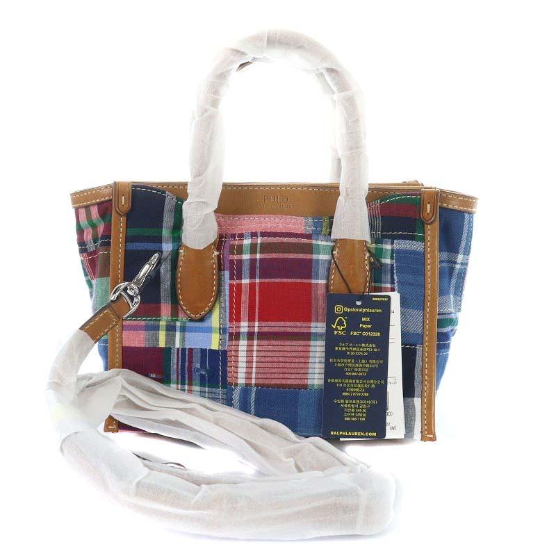 中古 ポロ ラルフローレン パッチワーク ミニ スローン サッチェル