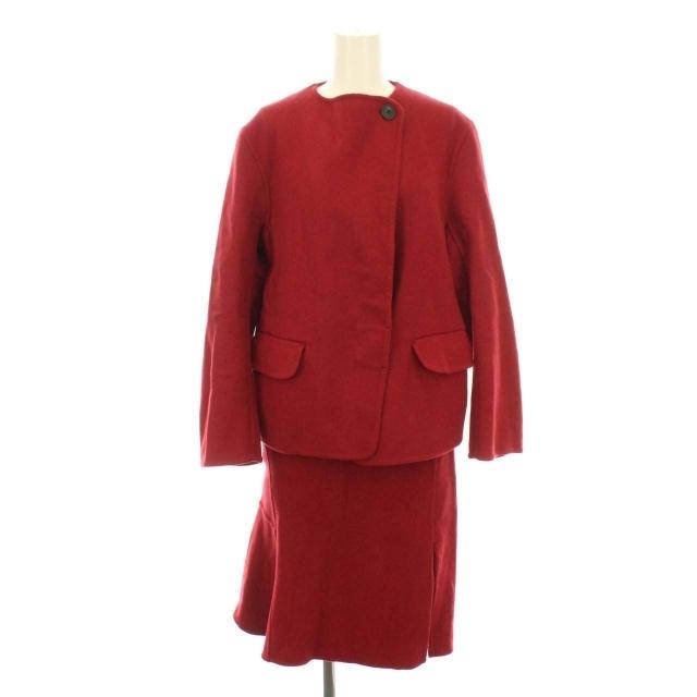 ユニクロ プラスj 21aw セットアップ 上下 2点セット ダブルフェイスノーカラージャケットダブルフェイススカート S 赤 レディース 081 ブランド古着販売のベクトル 通販 Yahoo ショッピング