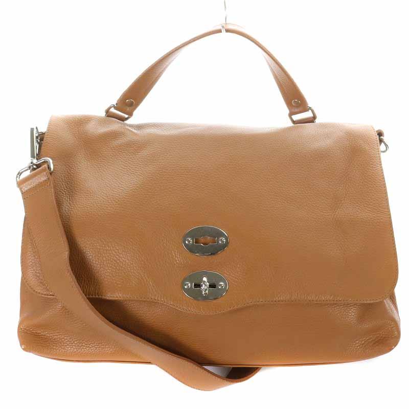 ザネラート お洒落 ハンドバッグ ショルダー BAG クロコ レザー 小さめ-