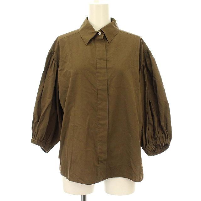 ユナイテッドアローズ UNITED ARROWS 21SS C/CEL シャツ ボリュームスリーブ パフスリーブ ブラウス F 茶 ブラウン /☆G レディース :081-102208230004:ブランド古着販売のベクトル - 通販 - Yahoo!ショッピング