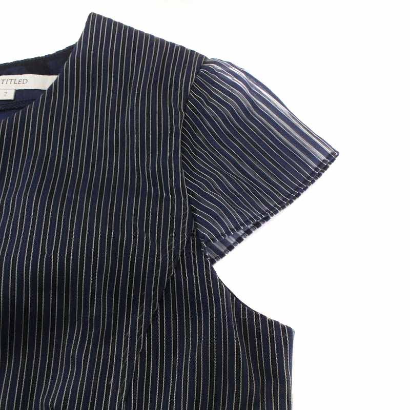 アンタイトル UNTITLED ワンピース フレンチスリーブ ひざ丈