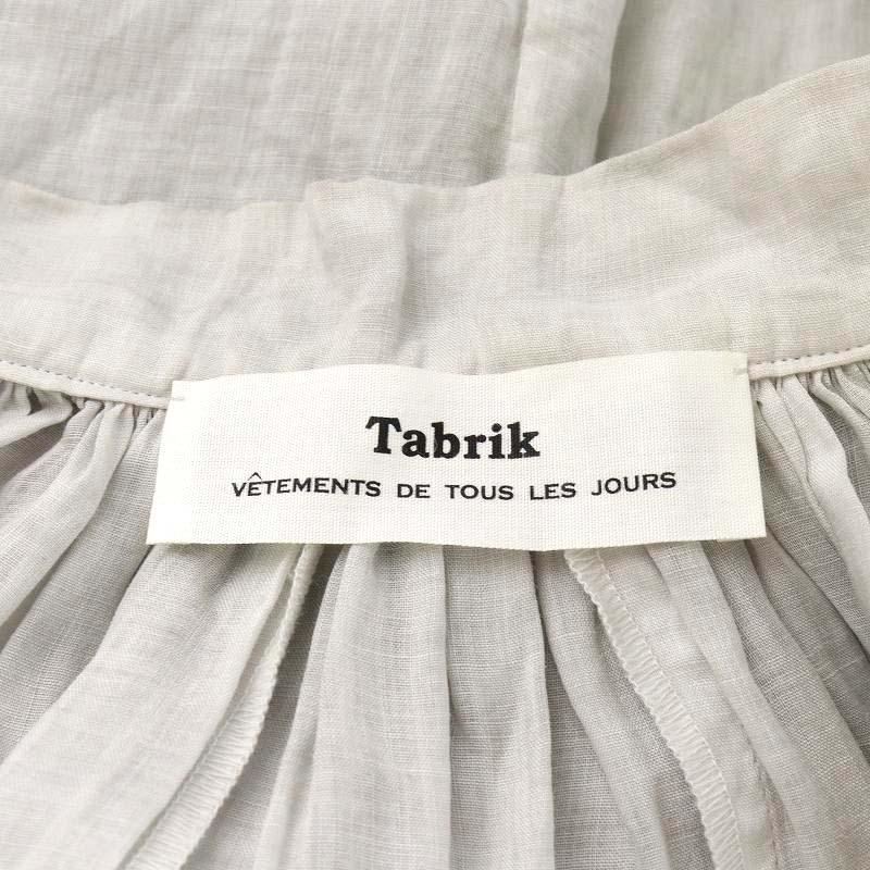 タブリク Tabrik ローブドレス 淡墨染 ワンピース マキシ ロング 麻