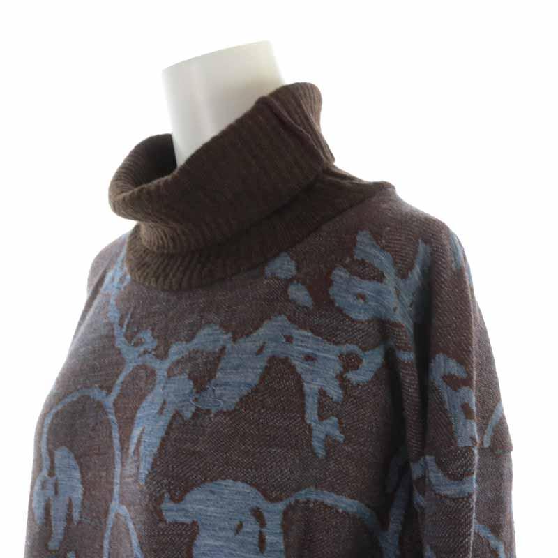 Vivienne Westwood RED LABEL ニットワンピース ひざ丈 タートルネック